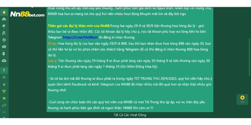 Lý do vì sao anh em nên tham gia vào sự kiện vui tết trung thu phần thưởng nhân đôi Nn88?